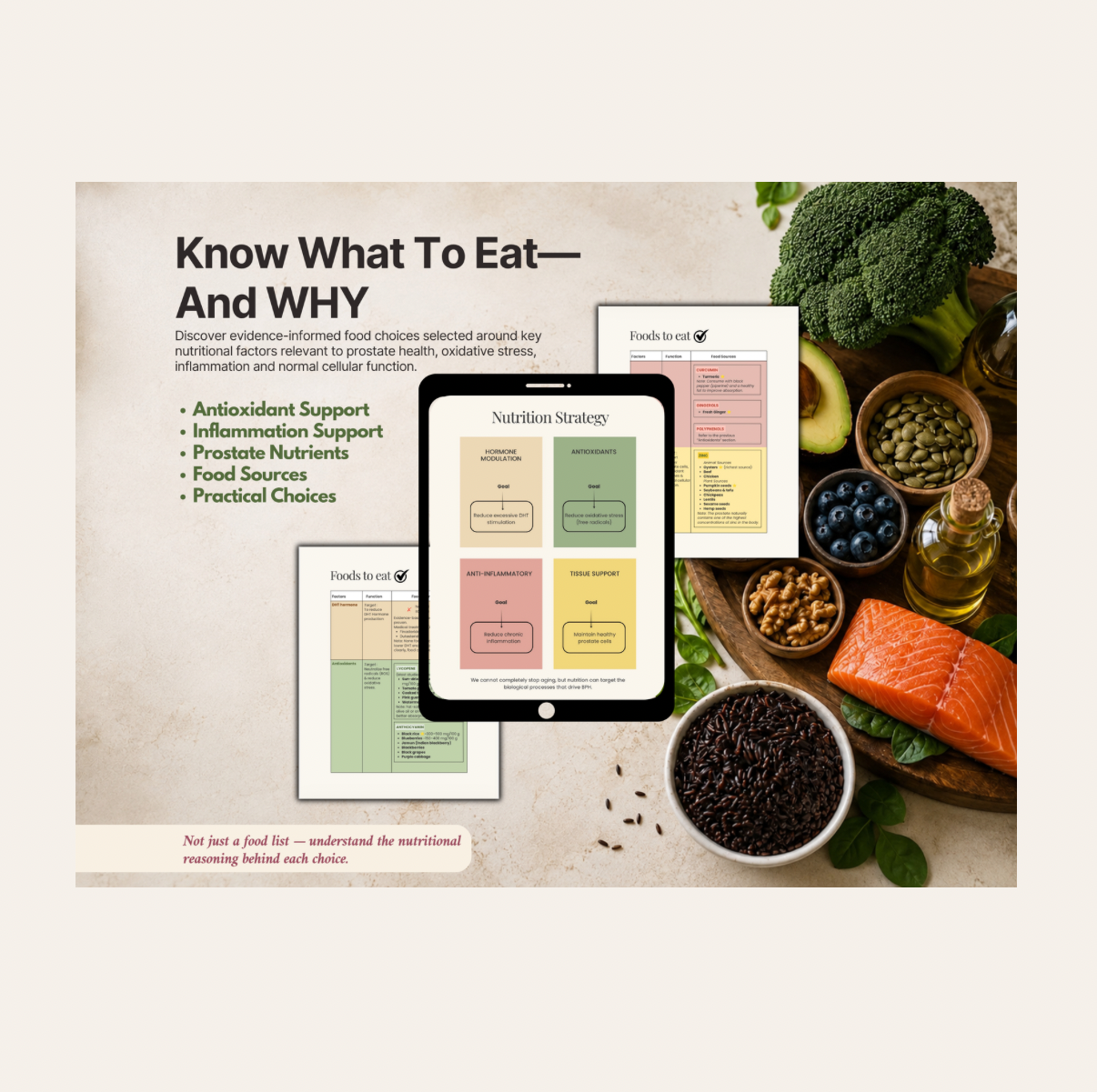 BPH Nutrition Guide for Enlarged Prostate | 30-Page Digital PDF | Prostate-Friendly Food & Lifestyle Guide
