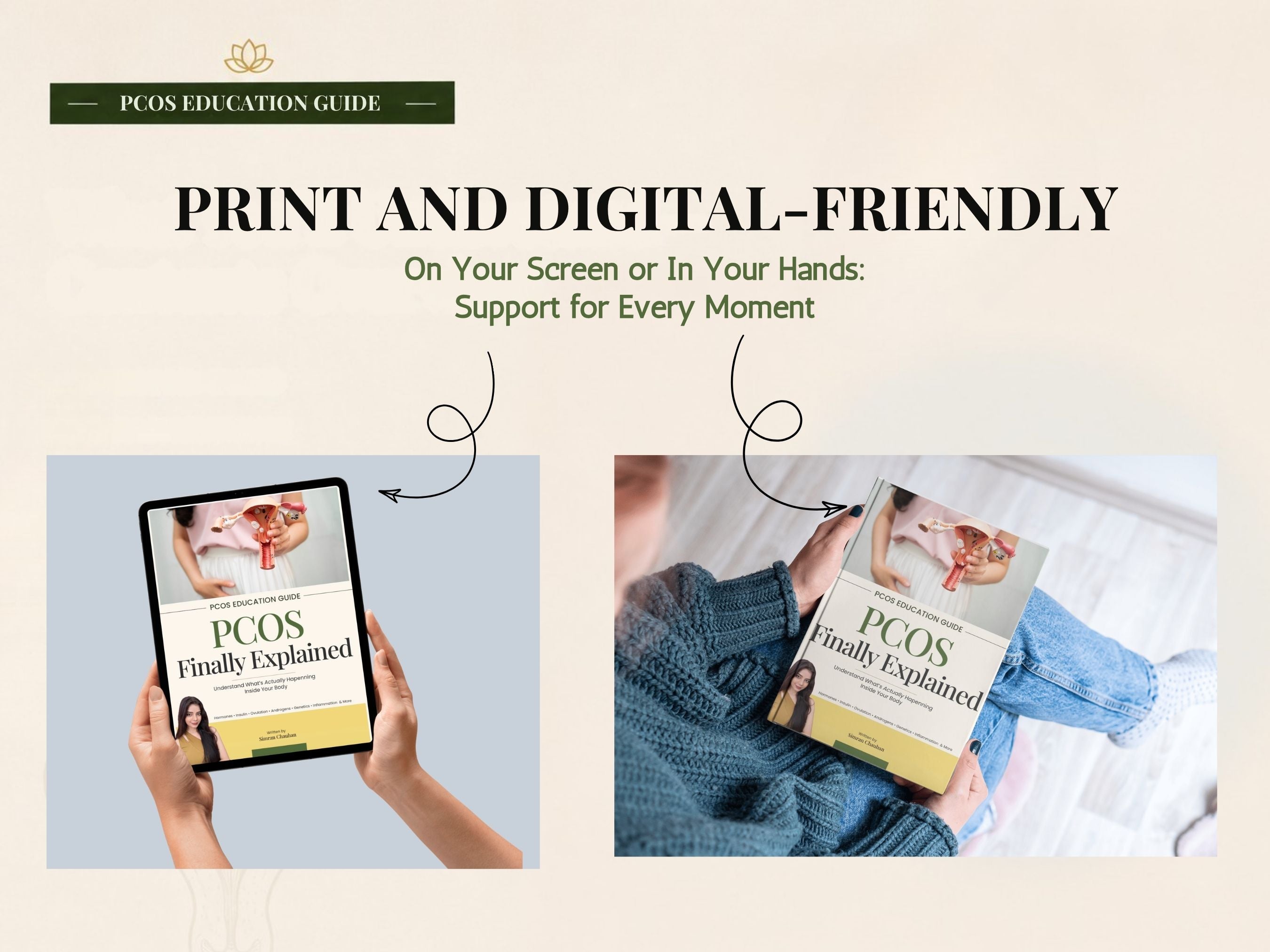 PCOS Finally Explained | 71-Page Visual Education Guide | Hormones, Insulin, Ovulation & Androgens | Digital PDF