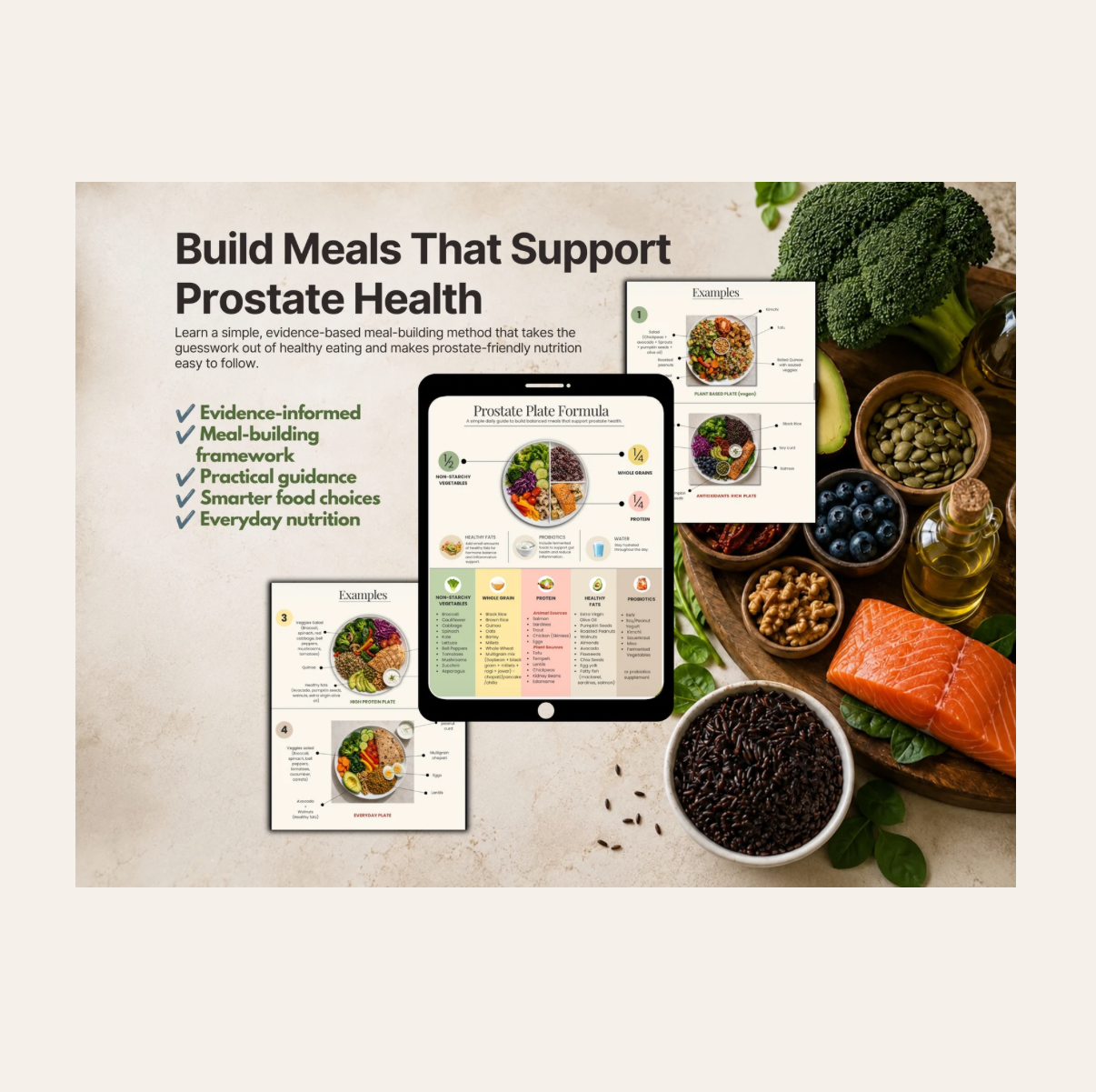 BPH Nutrition Guide for Enlarged Prostate | 30-Page Digital PDF | Prostate-Friendly Food & Lifestyle Guide