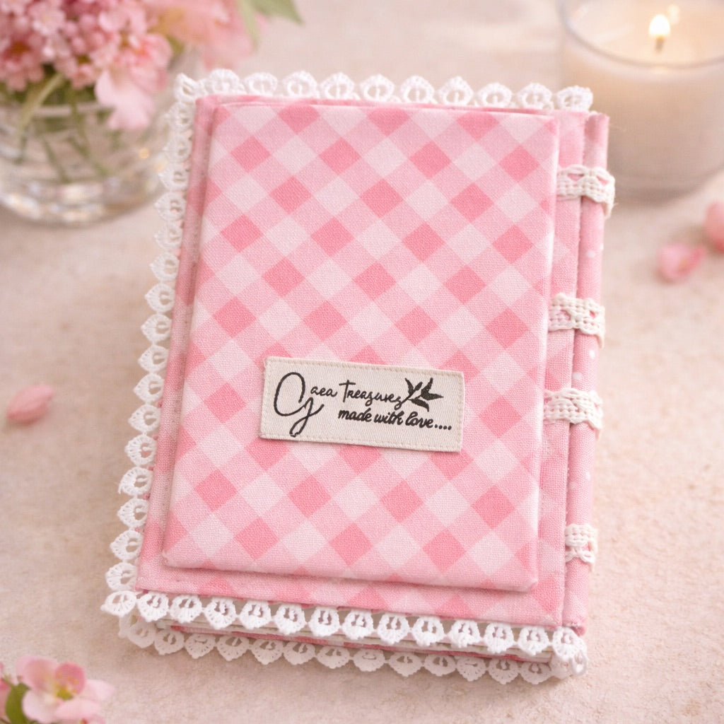 Romanticizing Your Life — Self Love Handmade Journal ♡ (A5 size , 64 pages/32 papers)