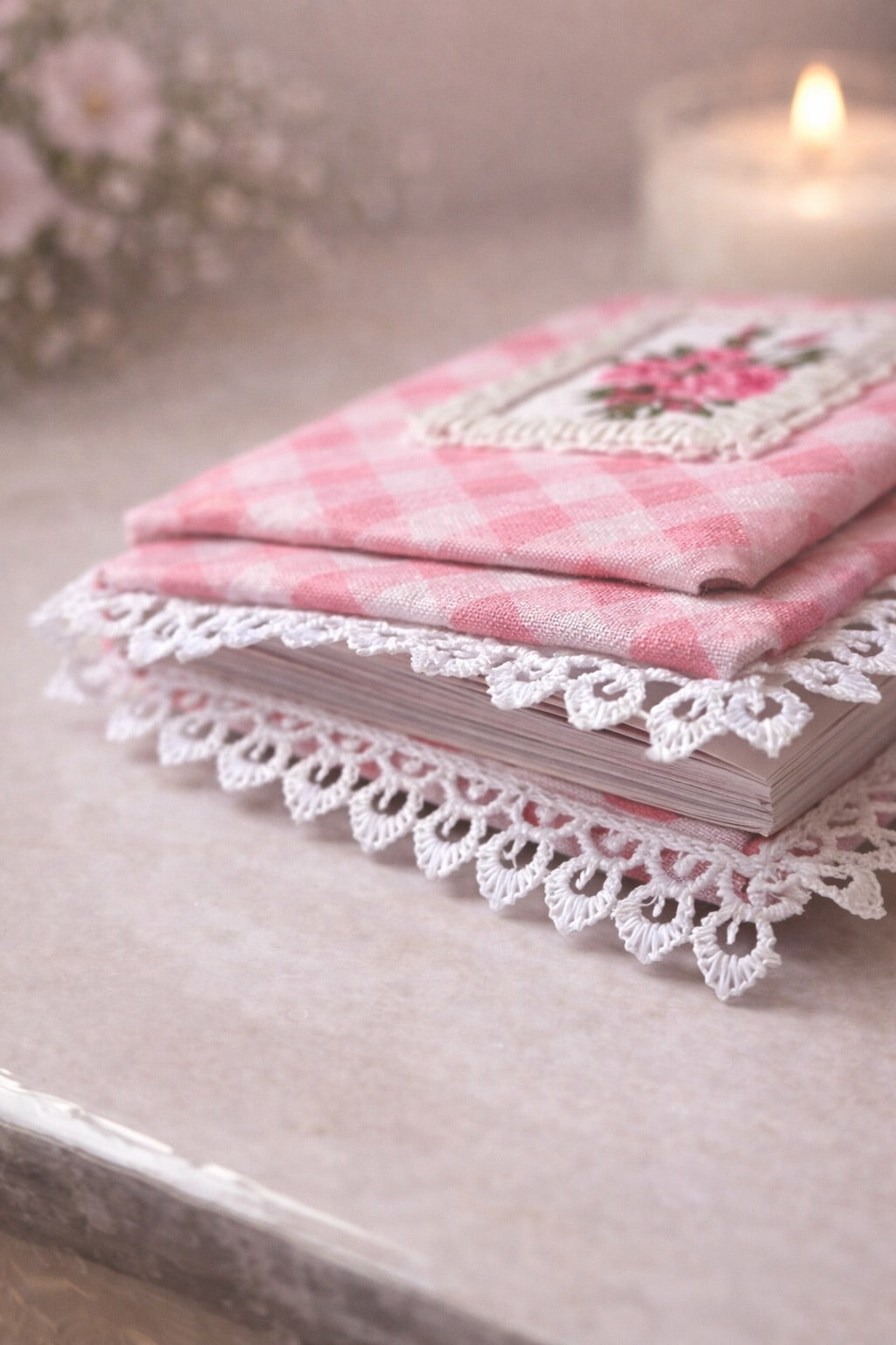 Romanticizing Your Life — Self Love Handmade Journal ♡ (A5 size , 64 pages/32 papers)