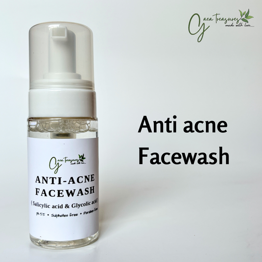 ANTI ACNE Facewash (1% Glycolic Acid + Salicylic Acid)