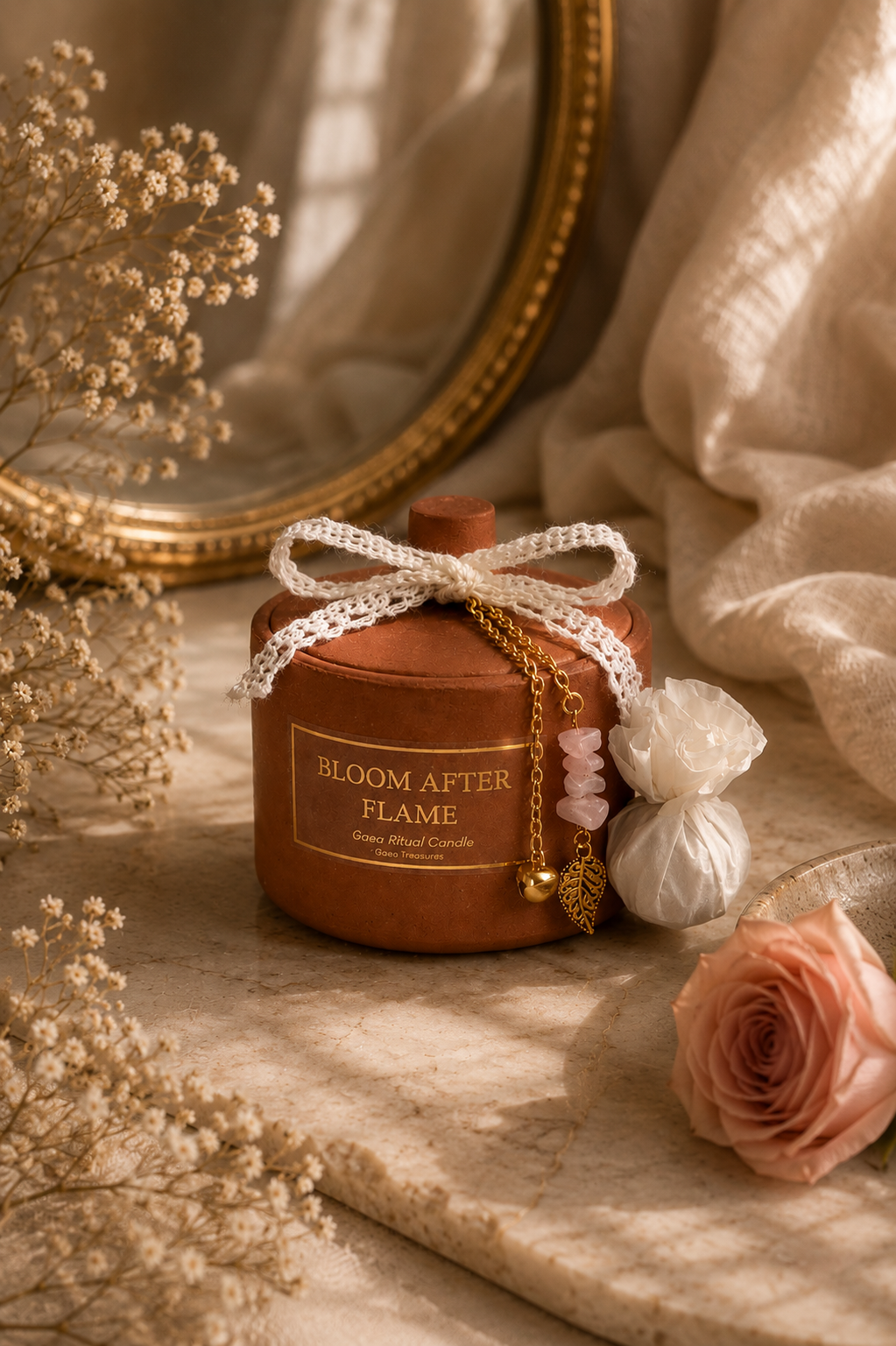 Bloom After Flame — Gaea Ritual Candle