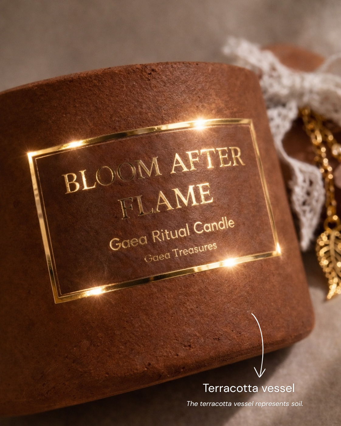 Bloom After Flame — Gaea Ritual Candle