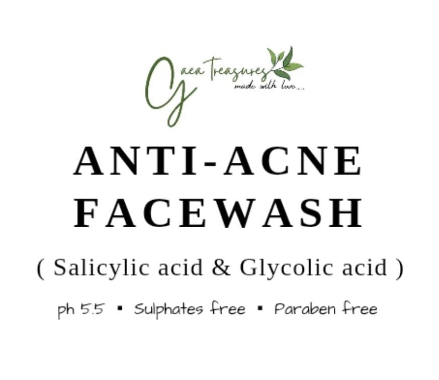 ANTI ACNE Facewash (1% Glycolic Acid + Salicylic Acid)